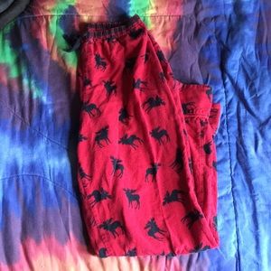 Moose pajama pants